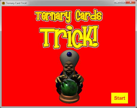 Screen shot of Ternary Card Trick!