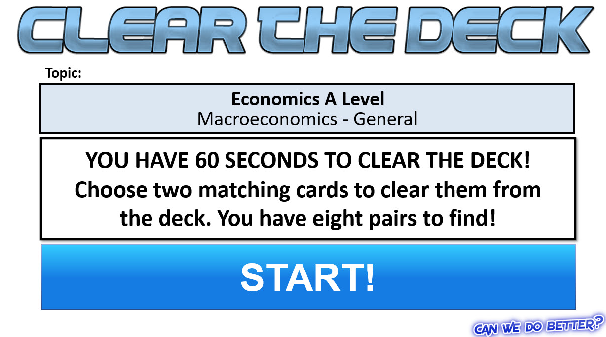 Clear The Deck Front Slide Screenshot